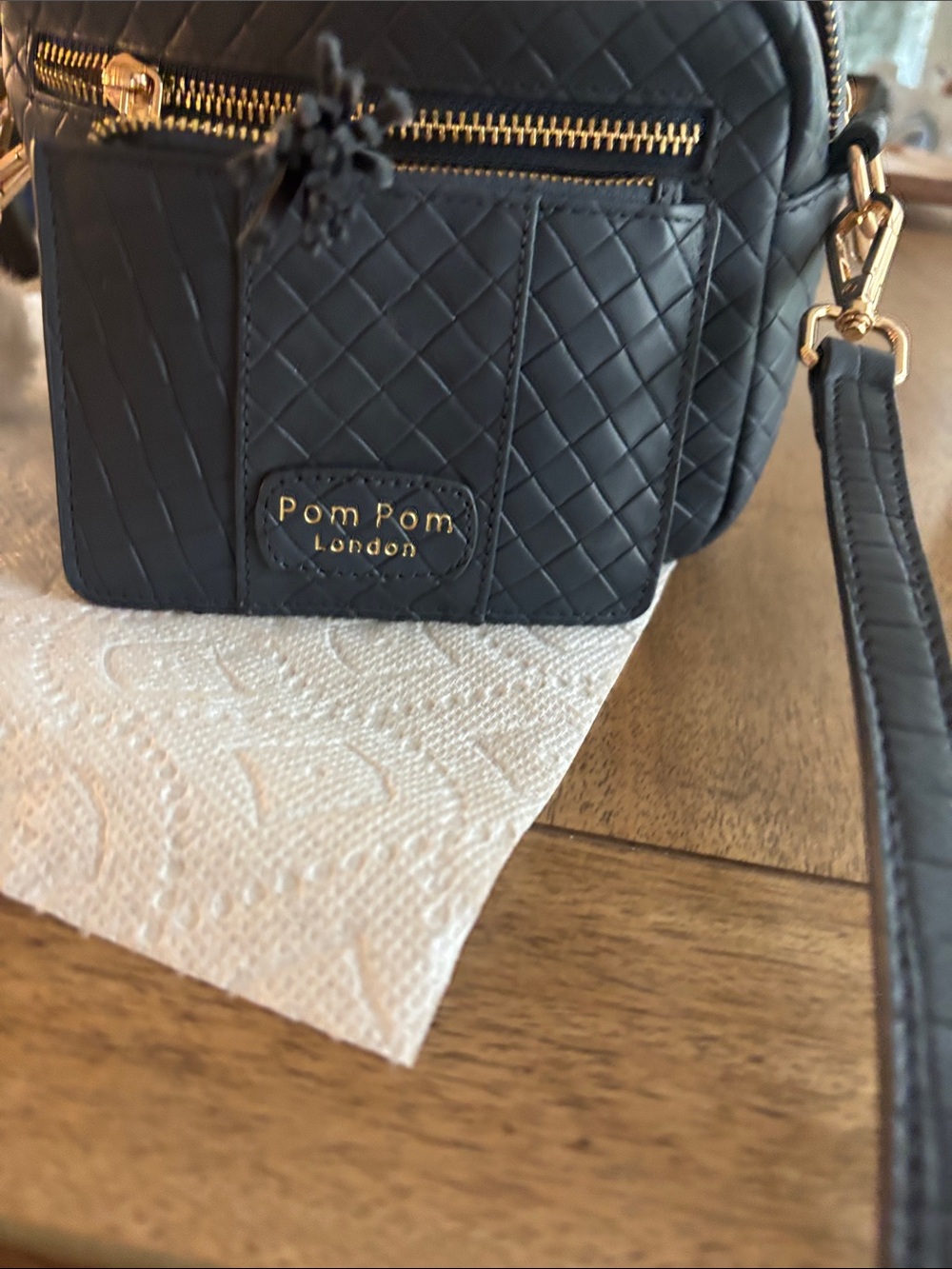 Slate Blue Quilted Leather/RFID WALLET - Picture 8 of 11